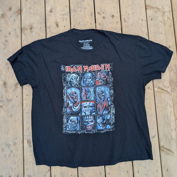 Y2K Iron Maiden Heavy Metal Skull T-Shirt – Men’s 2XL Black - Picture 1 of 7